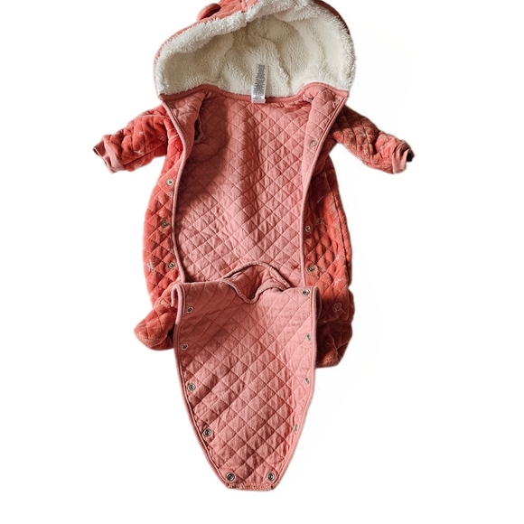 Nordstrom Baby Print Bunting In Pink Desert Dottie Newborn - Picture 3 of 13